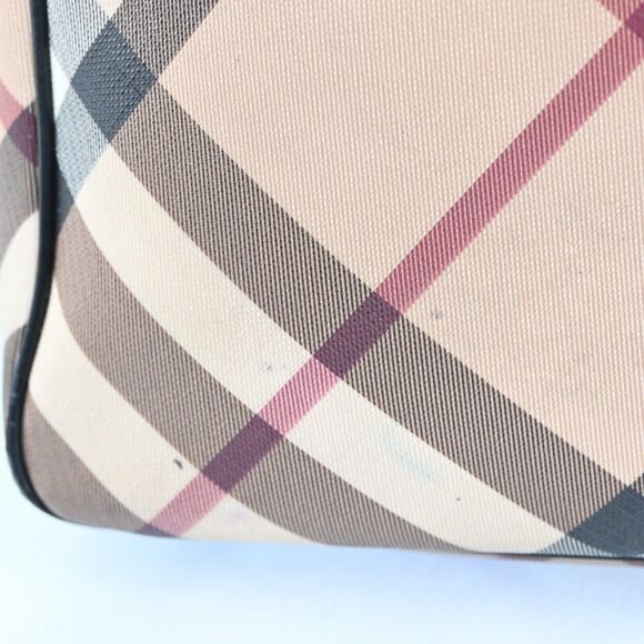 Auth Burberry Nova Check Hand Bag Pvc #136426B17B - Picture 3 of 15